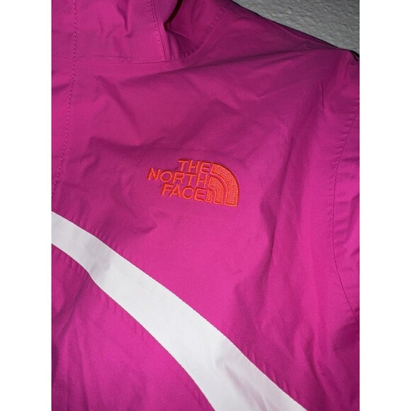 THE NORTH FACE HYVENT Youth Girls 14-16 2 In 1 Rain Wind Breaker Jacket Pink - Picture 3 of 15